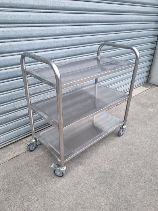 Stainless Steels Servers Trolley 3 Tier