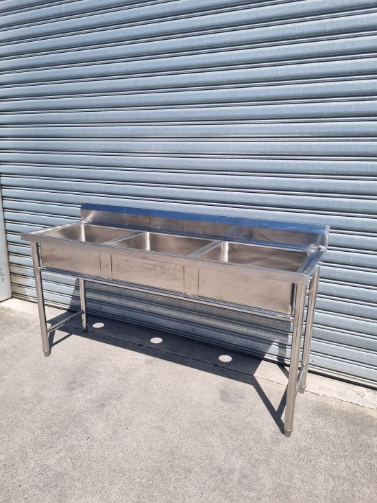 Stainless Steel Triple Sink