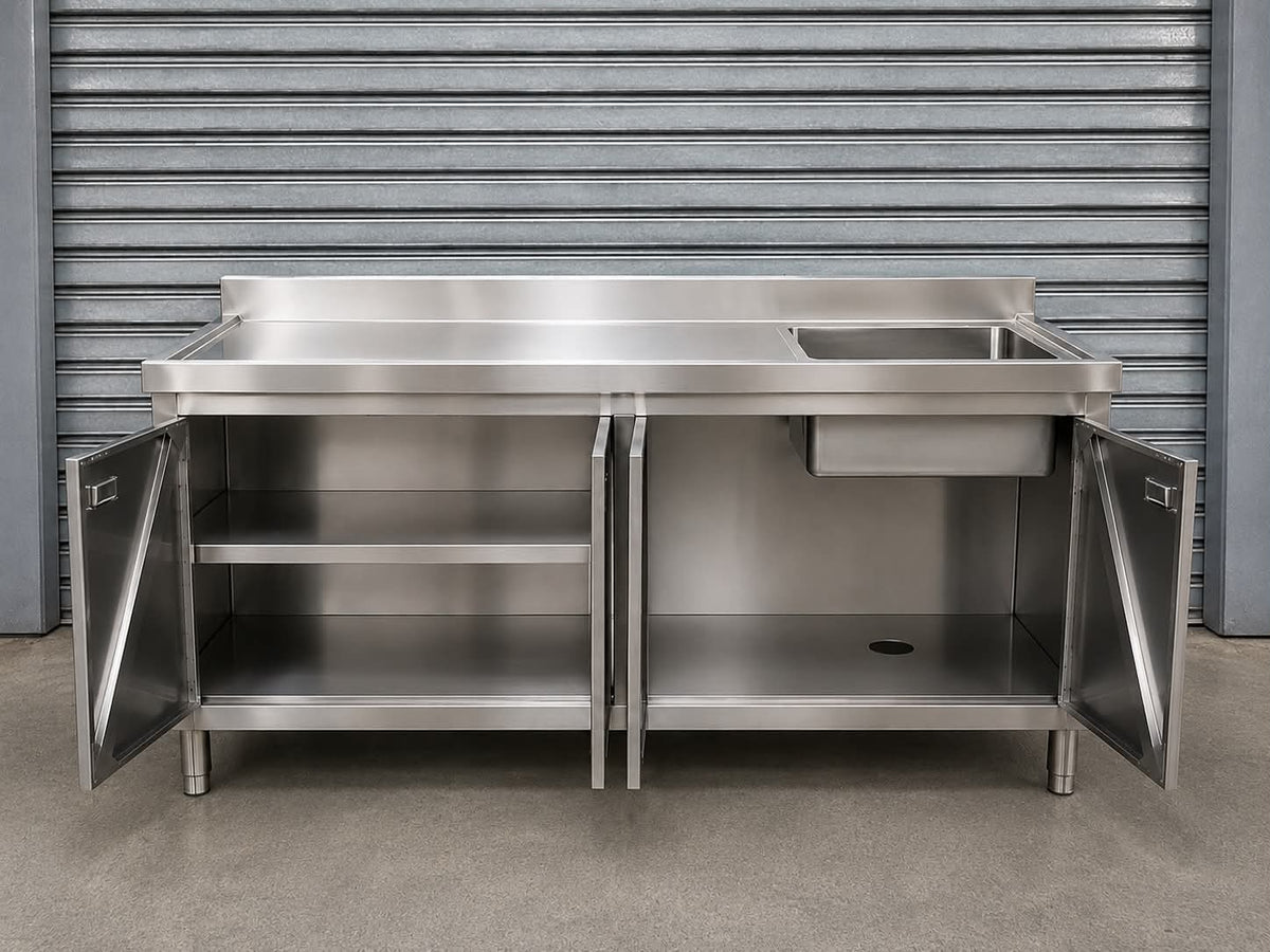 Stainless Steel Cabinet with Sink