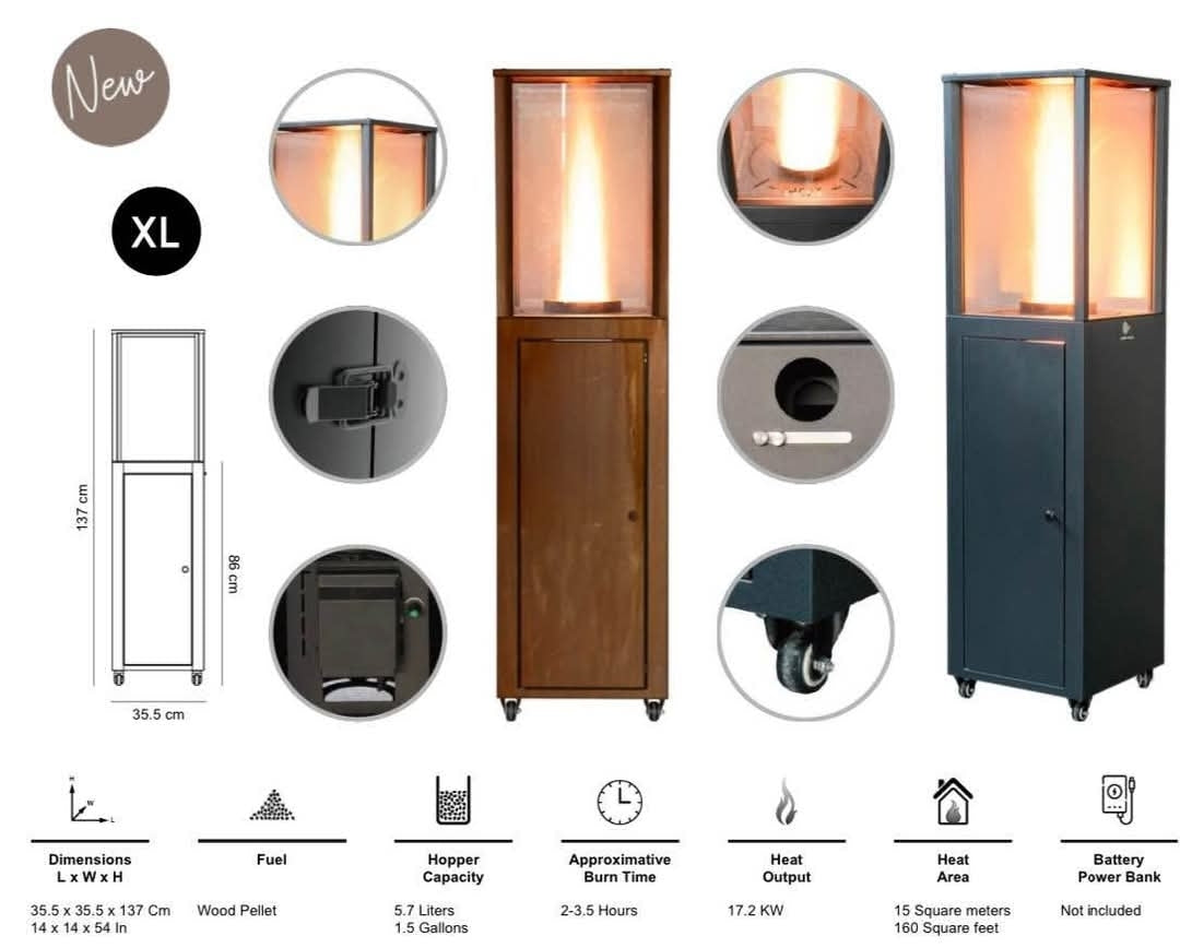 Wood Fire Pellet Heater