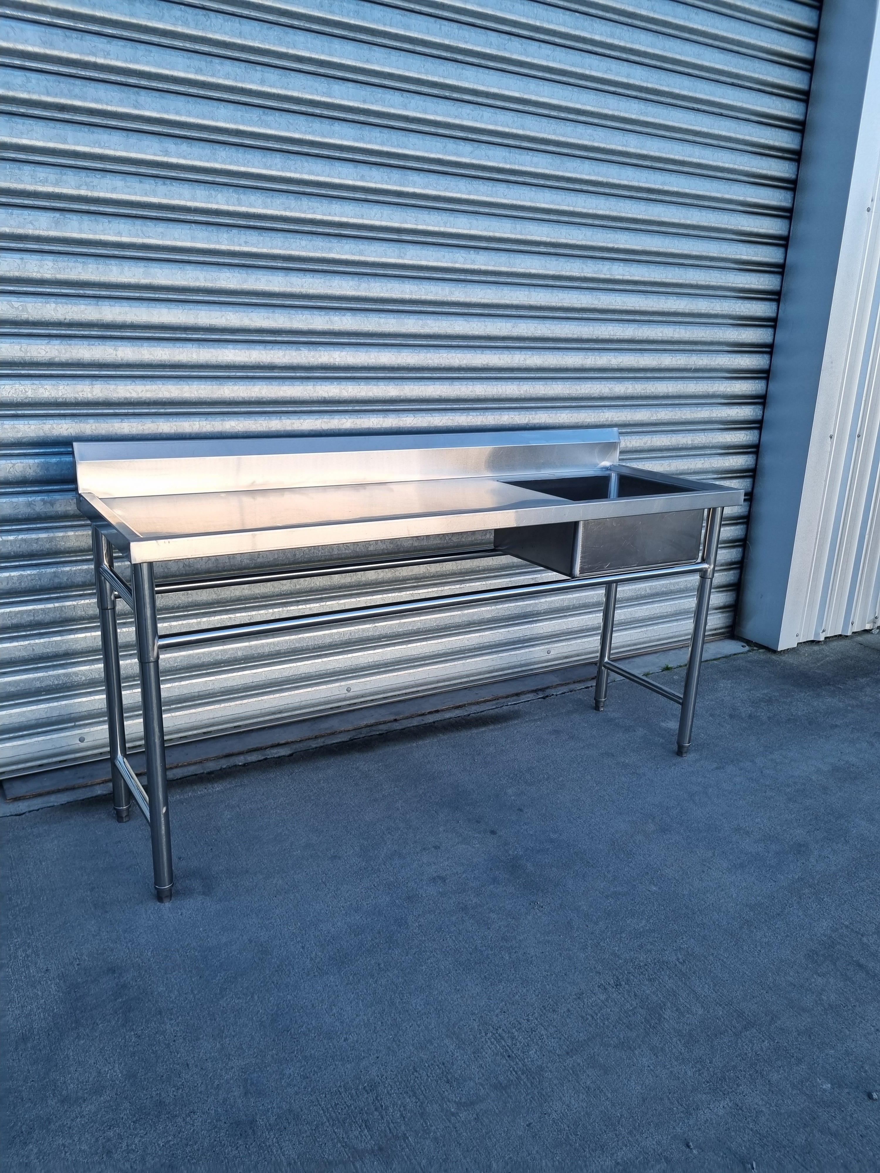 Stainless Steel Bench with Sink