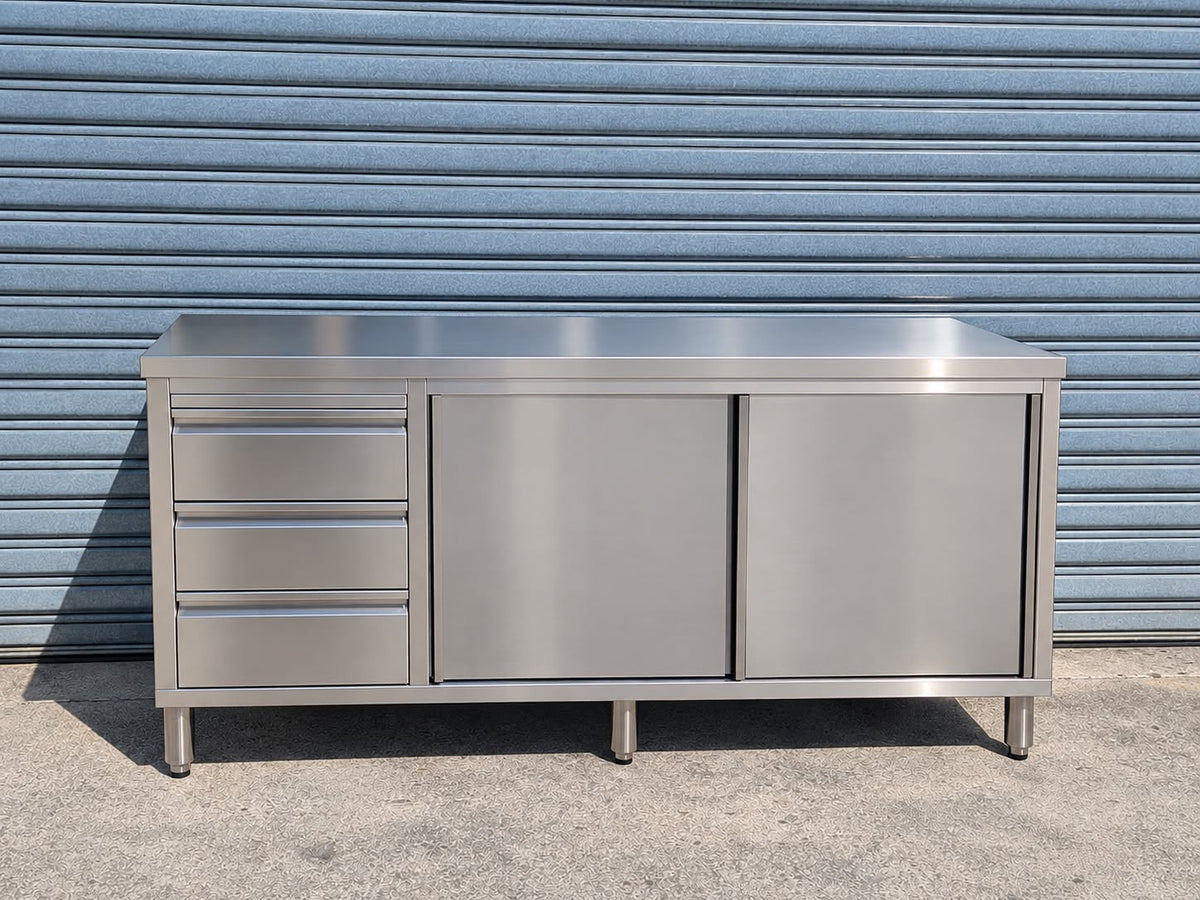 Stainless Steel Cabinet with Drawers