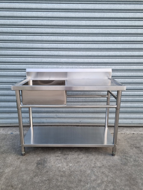 Stainless Steel Sink/Bench with Undershelf