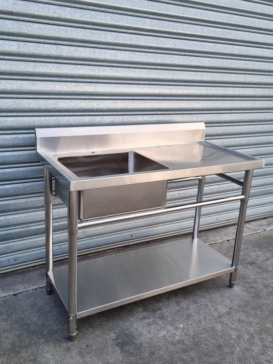 Stainless Steel Sink/Bench with Undershelf