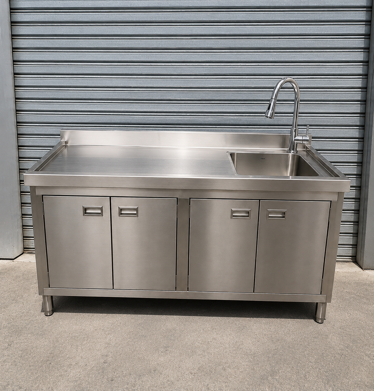 Stainless Steel Cabinet with Sink