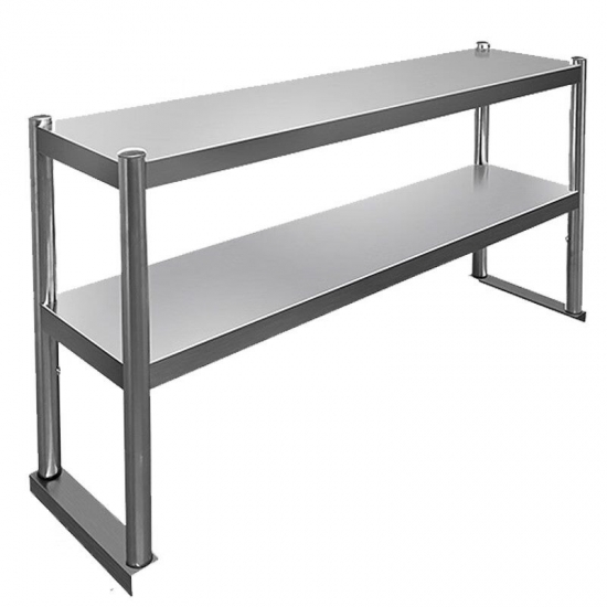 Stainless Steel Bench with Overshelf