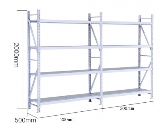 Heavy Duty Retail Shelving (2m) 200kg Per Level