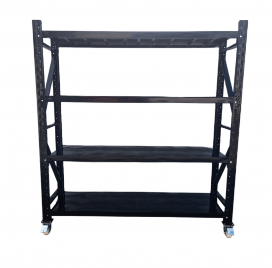 Heavy Duty Shelving on Wheels (2m) 250kg per level